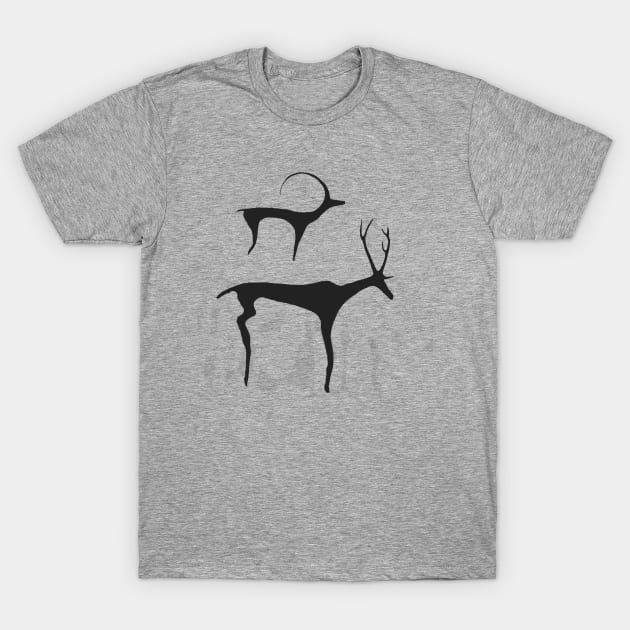 Deer of Akakus T-Shirt by mindprintz